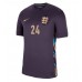 Camiseta Inglaterra Cole Palmer #24 Segunda Equipación Replica Eurocopa 2024 mangas cortas